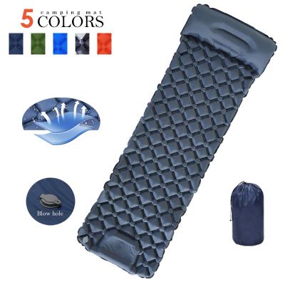 China Modern Waterproof Sleep Protection Camping Air Mattress Inflatable Mat Furniture Bed Ultralight Cushion Outdoor Pillow Increasing Trekking for sale