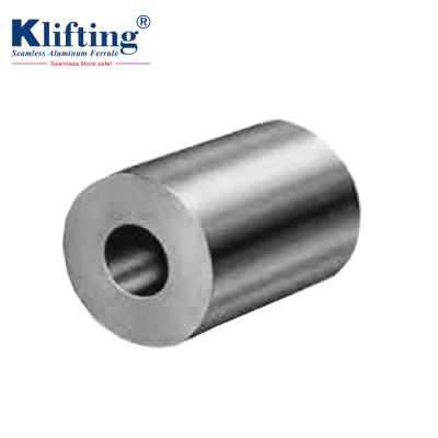 China Round Seamless Pressed Aluminum Tube Sleeves Ferrule Rope Crimps for sale