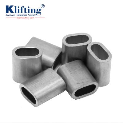 China DIN 3093 Aluminum Lifting Press Fittings Swage Ferrule Crimping Sleeves for sale