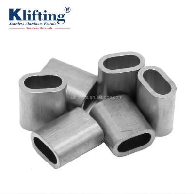 China Construction EN13411-3 2.5mm Aluminum Oval Sleeve Wire Rope Sling Ferrule for sale