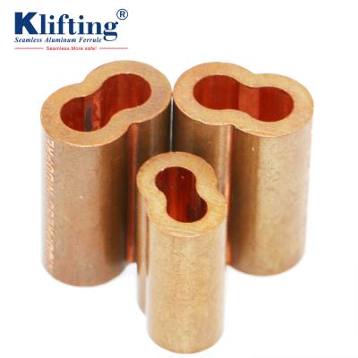 China Hourglass Safe Copper Ferrule In Other Material For Wire Rope for sale