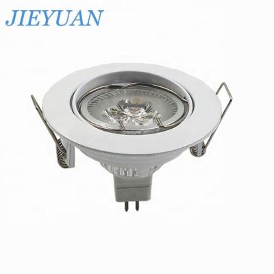 China Modern White LED Recessed Ceiling Light Shade LED Indoor Ceiling Spotlight GU10 Aluminum Cover for Home Office for sale