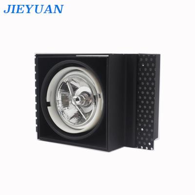 China New Design LED Ceiling Grill Light Fixture Metal MR16 AR111 LED Indoor Grill Downlight for sale