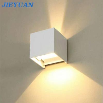 China Outdoor Wall Light Square LED Wall Lamp Waterproof Morden Courtyard Lighting Adjustable Outdoor Wall Light for sale