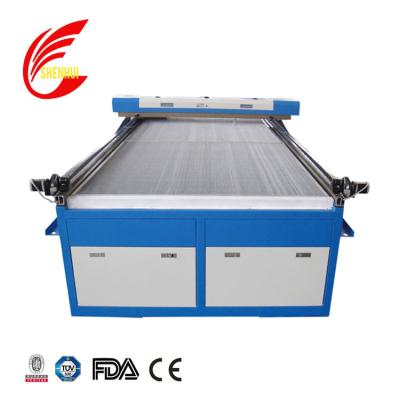 China Laser Engraving Shipping And Handling - 2513 Automatic Double Heads 100w 130w CO2 Feeding Laser Leather Cutting Machine For Shoe Making for sale