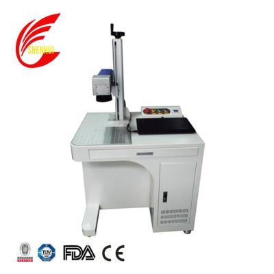 China Double Laser Marking Dot Fiber Laser Marking Machine Red For Metal Bird Rings Pet Tags for sale