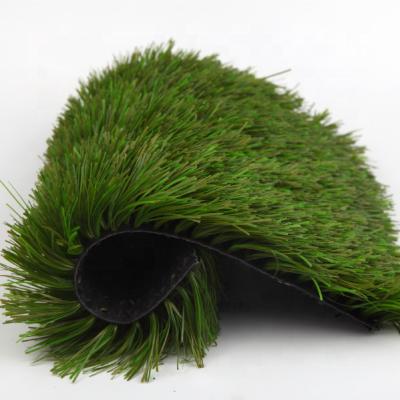 China FIFA China two colors S shape grama grama sintetica waterproof custom artificial turf anti aging for futsal court flooring for sale