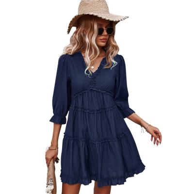 China China Wholesale Women's T-shirt Dress Summer Breathable 2021 Women Maxi Dress Ladies Women&'S Casual for sale