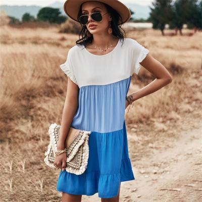 China Breathable Summer Fashion Quilting One Piece Dresses Women Cheap 2021 Casual Trending Women Dresses for sale