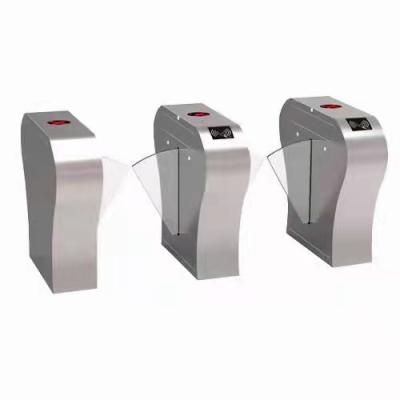 China Stainless Steel/According To Customer Requirements Provided In China Wing Shaped Automatic Opening And Closing Gate Flap Barrier Access Controller Stainless Steel Low Noise Speed for sale