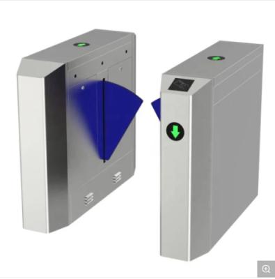 China Stainless Steel/According to customer requirements Wing Gate Flap Wing Gate Revolving Barrier Automatic Metro Station Entry and Exit Management Revolving Turnstile for sale