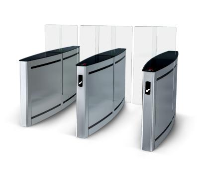 China Stainless steel/according to customer requirements full-height sliding retractable and quick turning pass health transportation door face recognition system scanner for sale