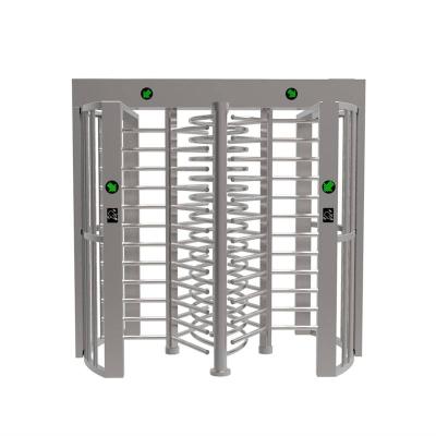 China Stainless steel / according to customer requirements high quality pedestrian passage RFID system full-height turnstile 90 degree double door mechanism barrier gate for sale