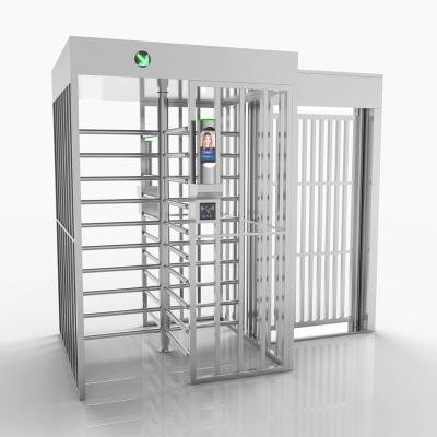 China Stainless Steel / As Per Customer Requirements Full Height Turnstile Security Automatic Biometric Turnstile Revolving Cheap Prison Double Door for sale