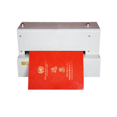 China Hotels OR-330 Digital Foil Hot Press Paper Embossing Printing Embossed Machine for sale