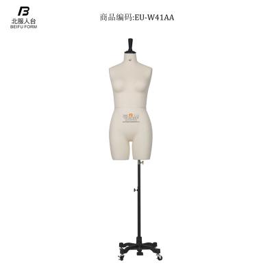 China Half Body Female Dress Forms EU Standard Mannequin Women Dress Form en venta