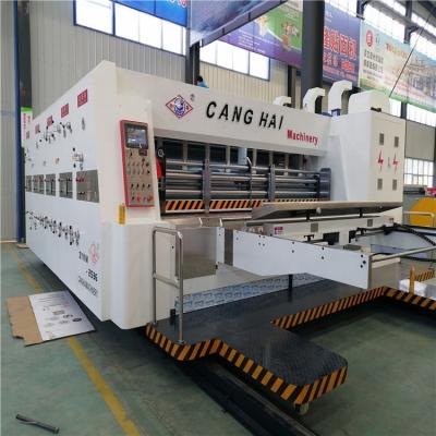 China food & Beverage Factory Canghai 3/5/7 Layer Corrugated Cardboard Printer Slotter Die Cutter Machine for sale