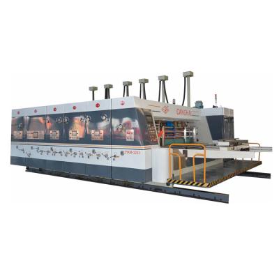 China Factory Multi Color Flexo Printing Die Cutting Machine For Cardboard for sale