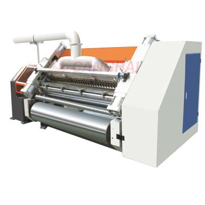 China Factory 1600mm 2 ply corrugated cardboard making machine / single facer fingerless machine for sale