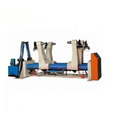 China 1200mm-2800mm. Corrugated Cardboard Making Machinery Hydraulic Shaft Less Mill Roll Rack Shaftless for sale