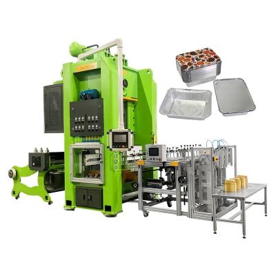 China Factory SilverEngineer Fully Automatic Speed ​​Adjustable Multi-Lane Aluminum Foil Container Making Machine for sale