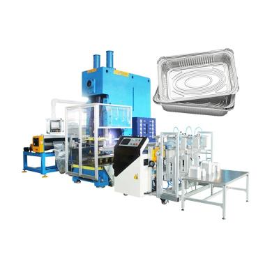 China Automatic factory 63t aluminum foil container machine with video teaching and after sales installation for sale