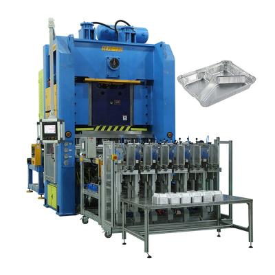 China Factory Price High Configuration Factory Price Smooth Wall Style Aluminum Foil Container Making Machine With Feeder And Stacker for sale