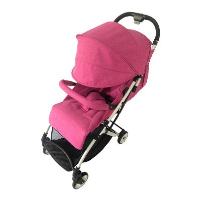 China Baby Stroller Good Thing Iron Frame One-hand Fold Portable Multifunctional Baby Stroller Easy Folding Travel Stroller With Seat Belt for sale