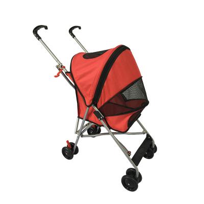 China New Design Viable Wear-resistant Heat-resistant Portable Folding Detachable Pet Stroller For Outdoor Travel for sale