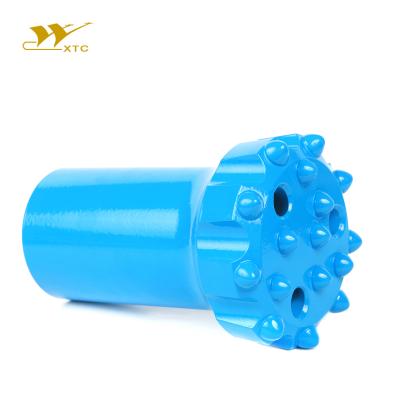 China T51 Metal Mine Tungsten Carbide Face Rock Drill Threaded Blue Concave Button Bits for sale