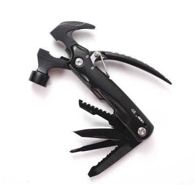 China Stainless Steel Multifunctional Hot Outdoor Pliers Tool Camping Gear Folding Claw Hammer for sale