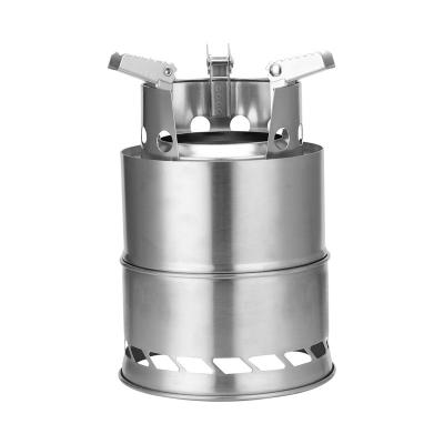 China Wholesale Easily Assembled Folding Wood Split Oven Outdoor Camping Stove for sale