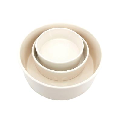 China Factory Various Size Cat Bowl Sustainable Ceramic Dog Food Bowl Ceramic Pet Bowl for sale