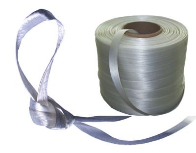 China New Developed Manual Wrapping High Quality Bonded Polyester Hotmelt Strap for sale