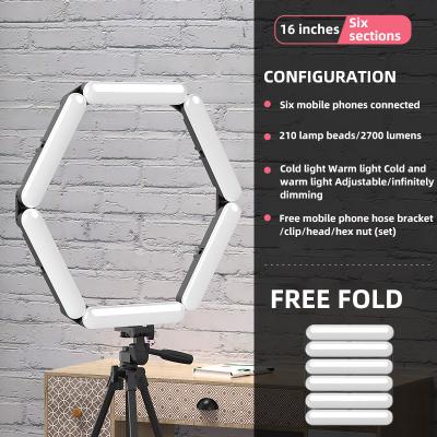 China 2021 New Fashional 16inch Flexible Led Ring Light With Stand for sale