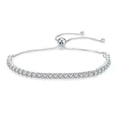 China Simple Fashion S925 Sterling Silver Small Cool Bangle Bracelet for sale