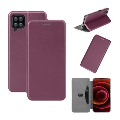 China Magnetic Phone Shockproof Leather Case Holder Cell Phone Bag For Samsung A12 A13 A33 Mobile Flip Cover for sale