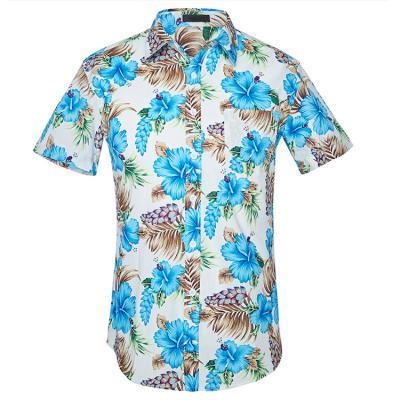 China Anti-pilling 100% Rayon Hawaiian Shirts Wholesale Cheap Mens Beach Aloha Shirts for sale