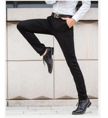 China Latest Design Slim Fit Chino Breathable Stretch Men Business Casual Pants for sale