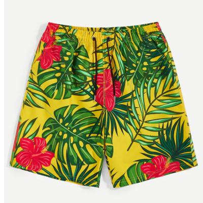 China Viable Custom Colorful Floral Mens Running Beach Shorts Mens Swimming Shorts for sale