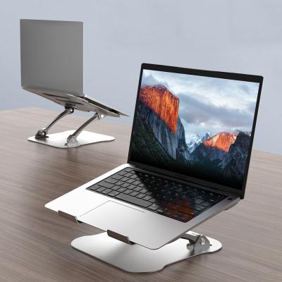 China Foldable and Height Adjustable Ergonomic Flexible Portable Metal Adjustable Height Notebook Laptop Stand Aluminum Stand for sale