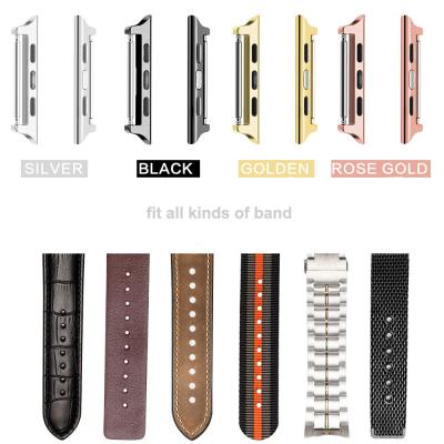 China Fashion Spring Bar Watch Band Connector 38/40/42/44mm Watch Strap Adapter Accessories For Apple Watch for sale