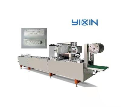 China Professional Automatic Commodity Blood Collection Needle Packing Machine For Paper-Plastic Seal 4 Side Packing for sale