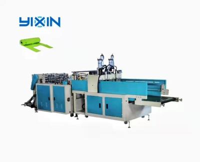 China PE Plastic PRODUCTION LINE Automatic Food TOP T-shirt Bag Supermarket Use Environmental Pouch Making Machine for sale