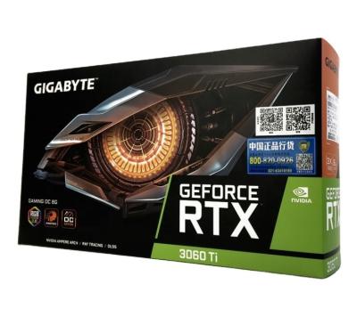 China Brand New Graphics Card GI GABYTE RTX 3060 Ti GAME OC 8G Gaming Graphics Cards 3060ti Desktop Tabletop Gpu for sale