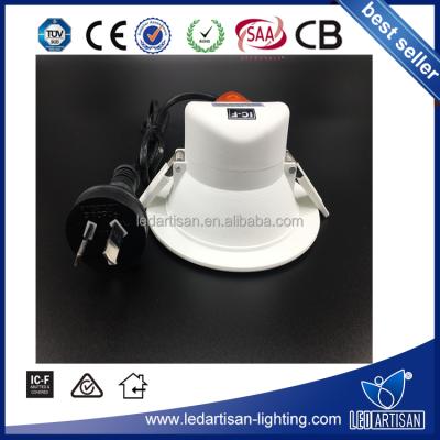 China 2017 Hot sale Australia 2017 indoor lighting plastic LED downlight cutout 90mm for sale