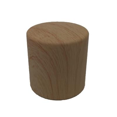 China Non Spill Customized Round Cap Perfume Cap Wooden Perfume Cap For Perfume Glass Bottle for sale