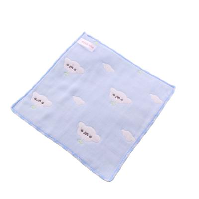 China Viable wholesale factory price 100% cotton quility towel quare baby saliva towel baby bandana bib for sale