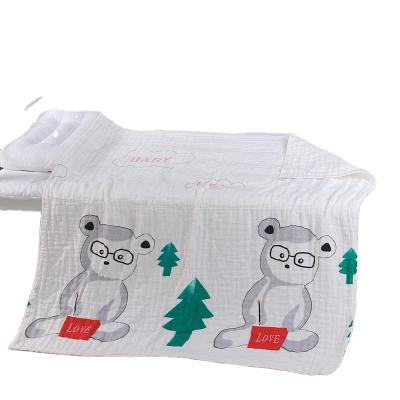 China Viable Attractive Design Quality Infant High Density Cotton Reliable 100% Gauze Bath Towel for sale