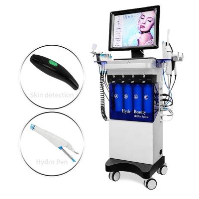 China Multifunctional Exfoliators 11 in 1 Hydraulic Jet Rf Face Lift Hydrofacial Aqua Facial Peeling Dermabrasion Water Oxygen Beauty Salon Equipment for sale